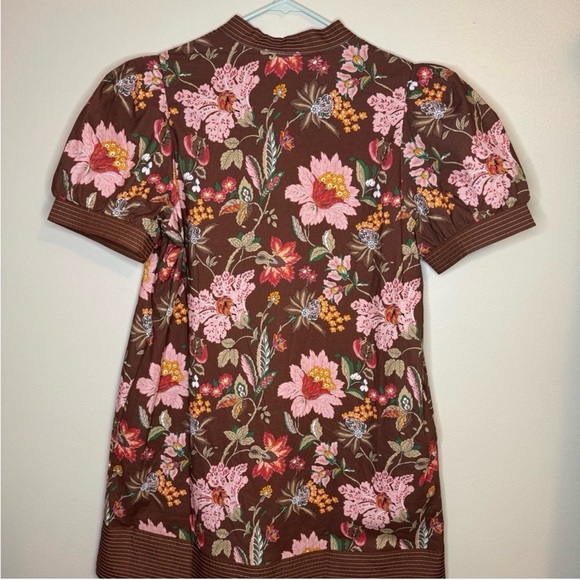 Entro Brown Floral Dress, size Large - Picture 4 of 5